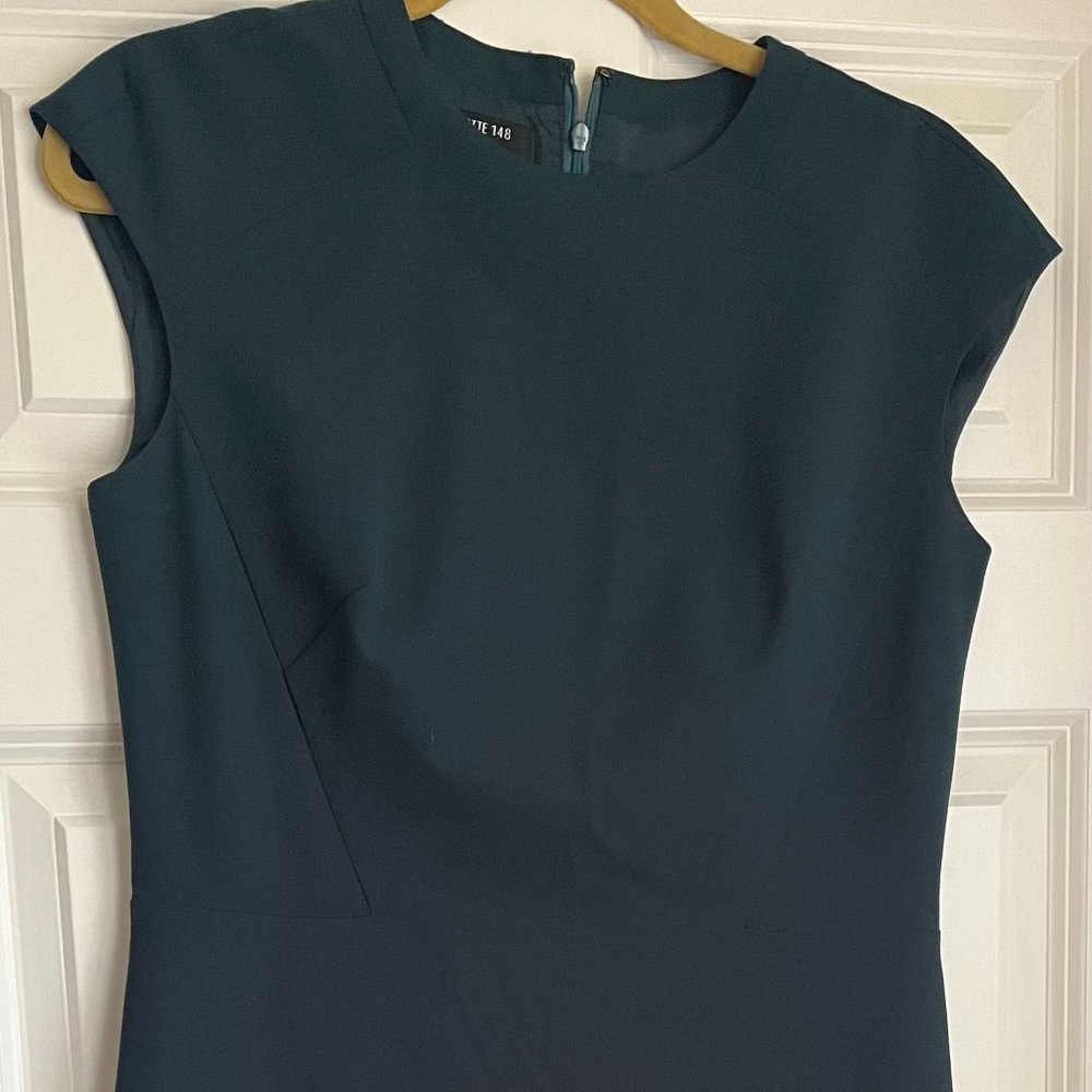 Lafayette 148 Work Dress Blue/Green